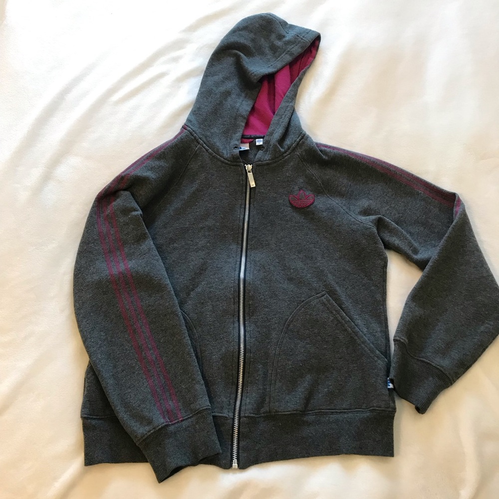 Adidas 40th anniversary zip up hoodie trefoil